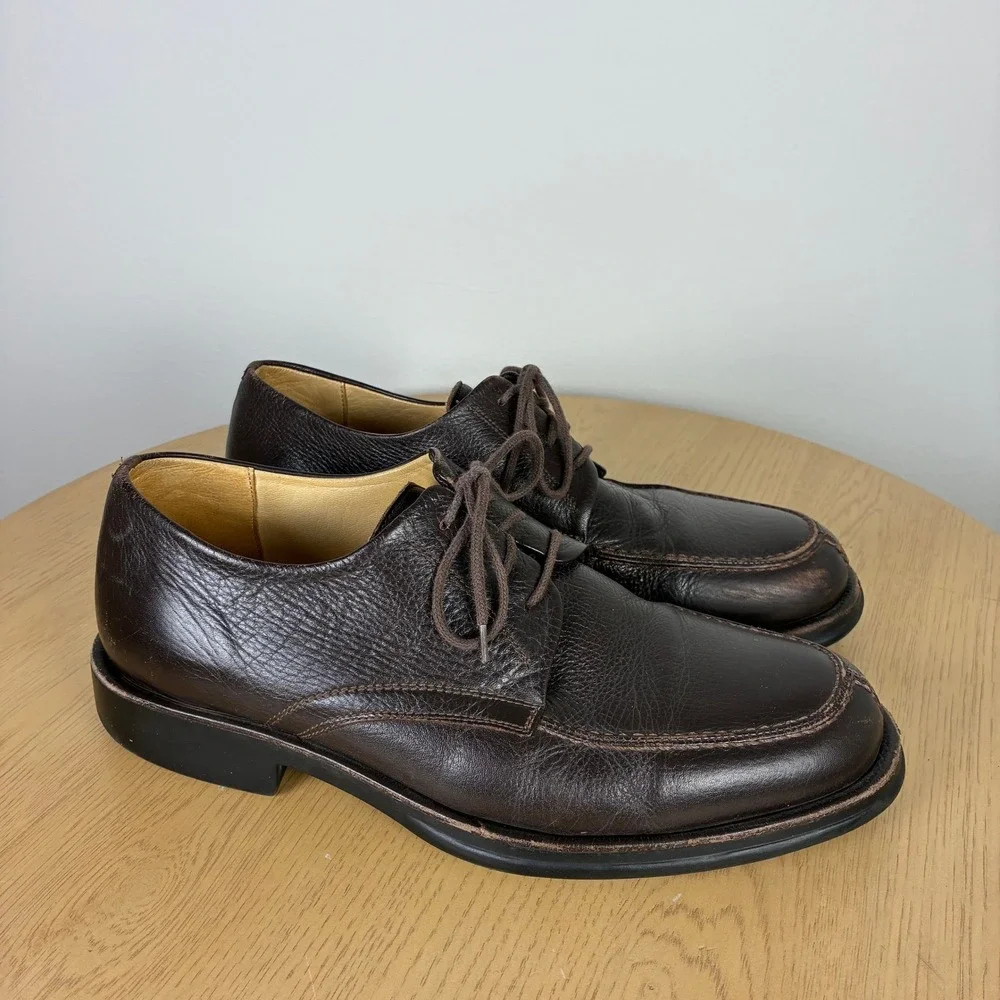 Sandro Moscoloni‎ Vineyard Pebbled Leather Oxford Shoe Men's 9.5D Office Work